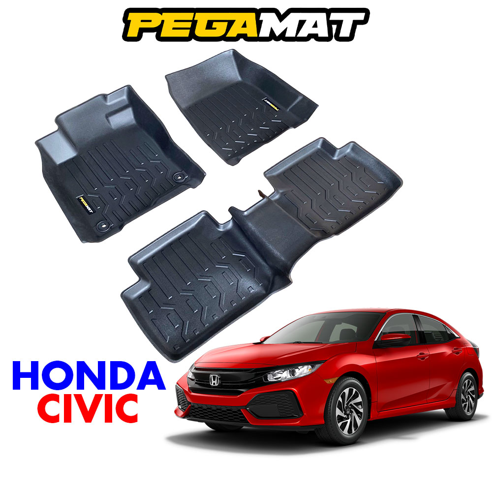 Thảm lót sàn PEGAMAT cho xe HONDA CIVIC thế hệ thứ 10 đời 2017 2018 2019 2020 2021