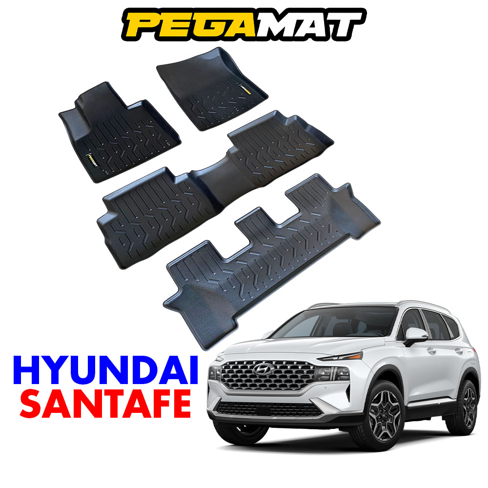 Thảm lót sàn PEGAMAT chính hãng cho xe HYUNDAI SANTAFE