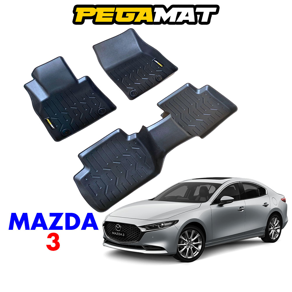 Thảm lót sàn PEGAMAT cho xe MAZDA 3 thế hệ thứ 4 đời 2020 2021 2022 2023 2024 2025